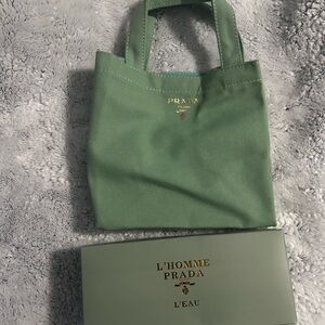 Prada Mint Green Tote Bag